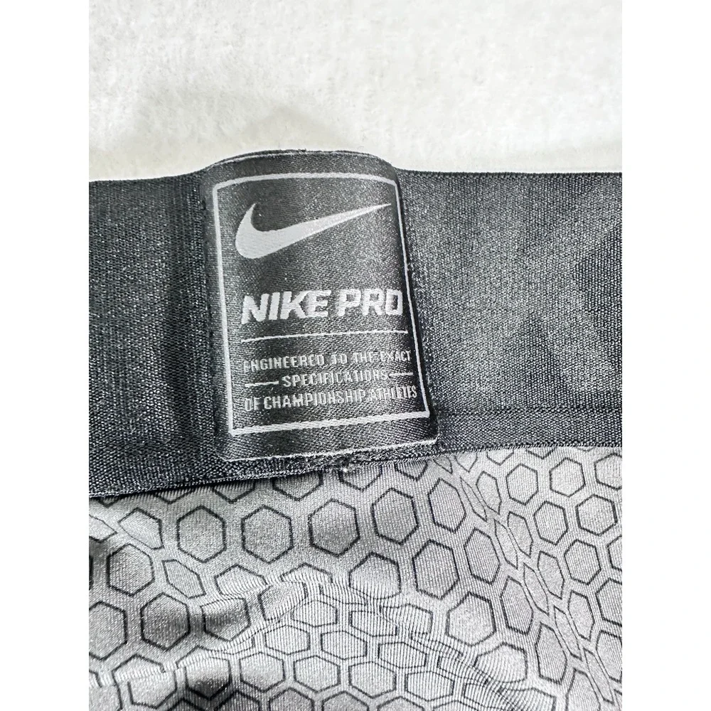 Nike Pro Hyperwarm Leggings Men's Medium Gray Hex Compression Pants Activewear